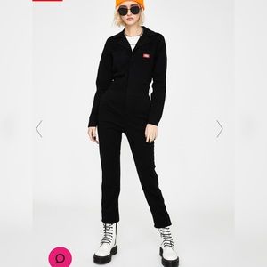 Dickies long sleeve black jumpsuit